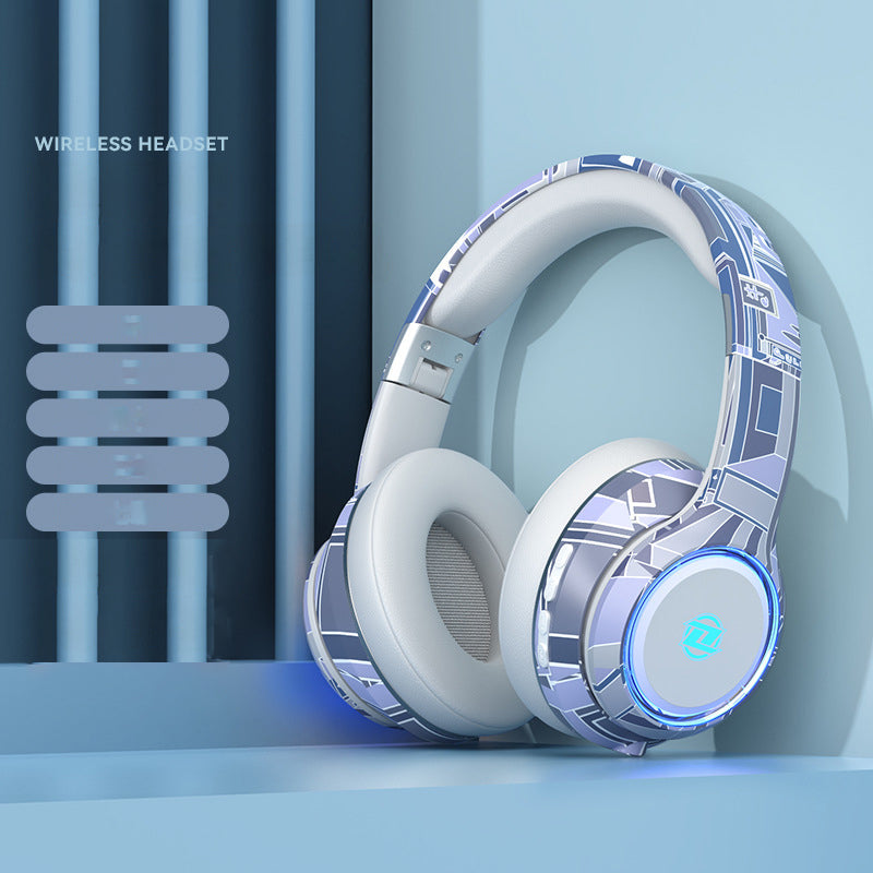 ELEXUM BT 5.3 Gaming-Kopfhörer, RGB Licht, 80h Akku, Mikrofon, Kabel/Wireless