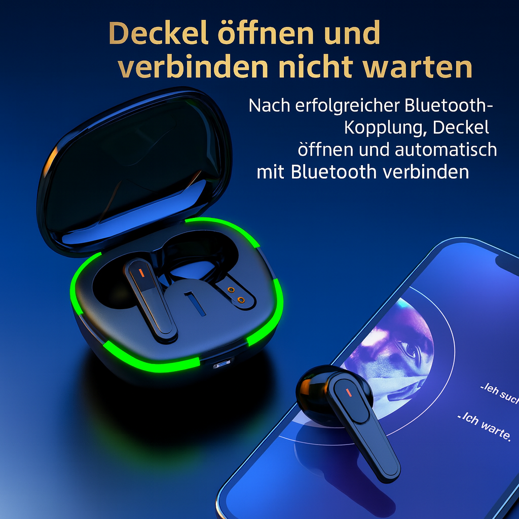 TWSBluetooth 5.0 In-Ear Kopfhörer – kabellose Earbuds mit Touch-Bedienung
