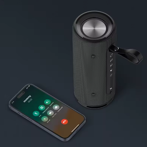 Bluetooth 5.3 Lautsprecher mit Subwoofer, Ambient-Light & 2000mAh Akku