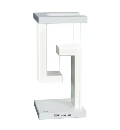 Schwebende LED Tischlampe mit Wireless Charger Touch dimmbar Nachtlicht