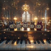 The Crystal Monsters – Glitzer Anhänger für Schlüssel, Tasche & Rucksack