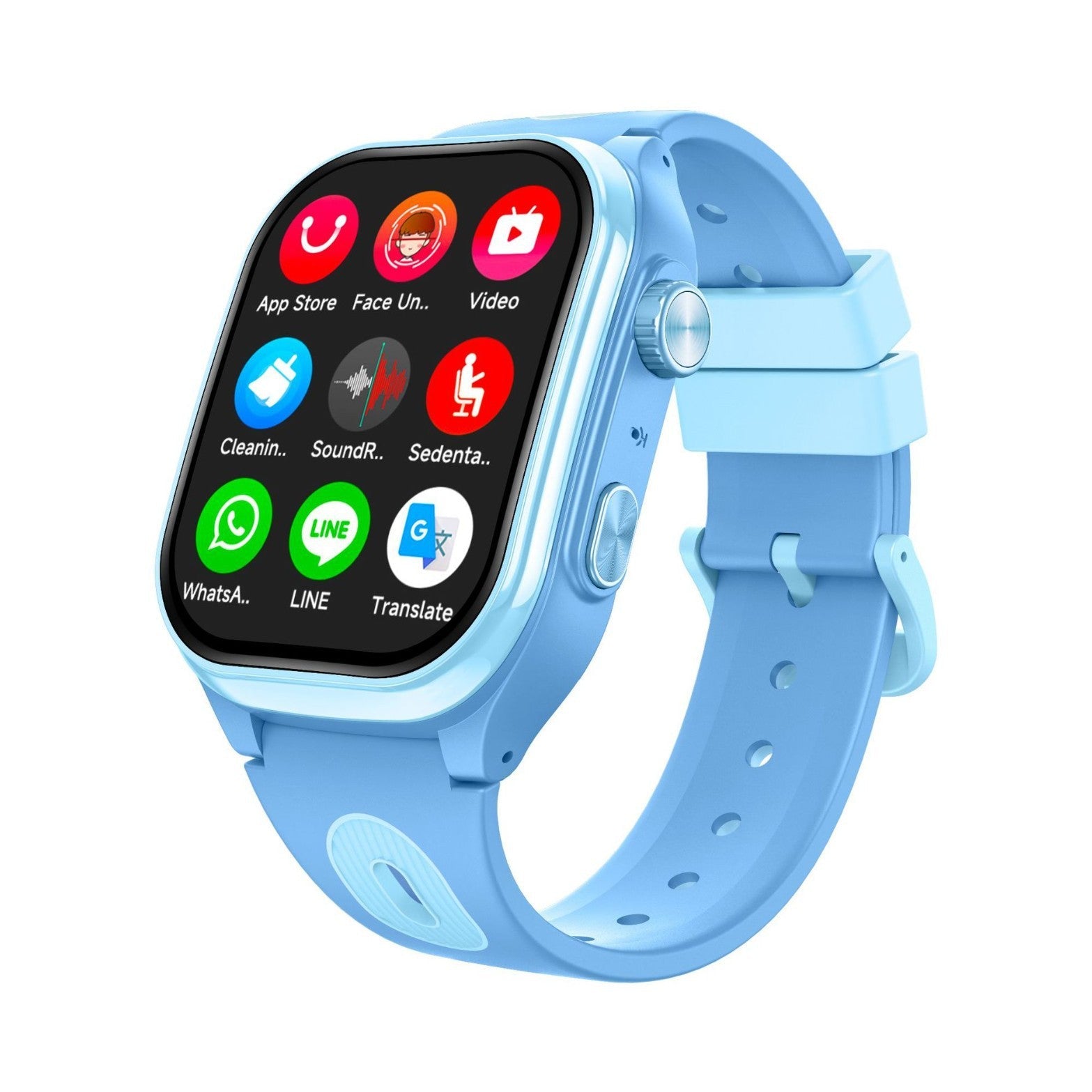Kinder-Smartwatch mit 4G-Telefonfunktion, GPS-Ortung und HD-Display