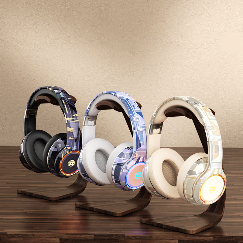 ELEXUM BT 5.3 Gaming-Kopfhörer, RGB Licht, 80h Akku, Mikrofon, Kabel/Wireless